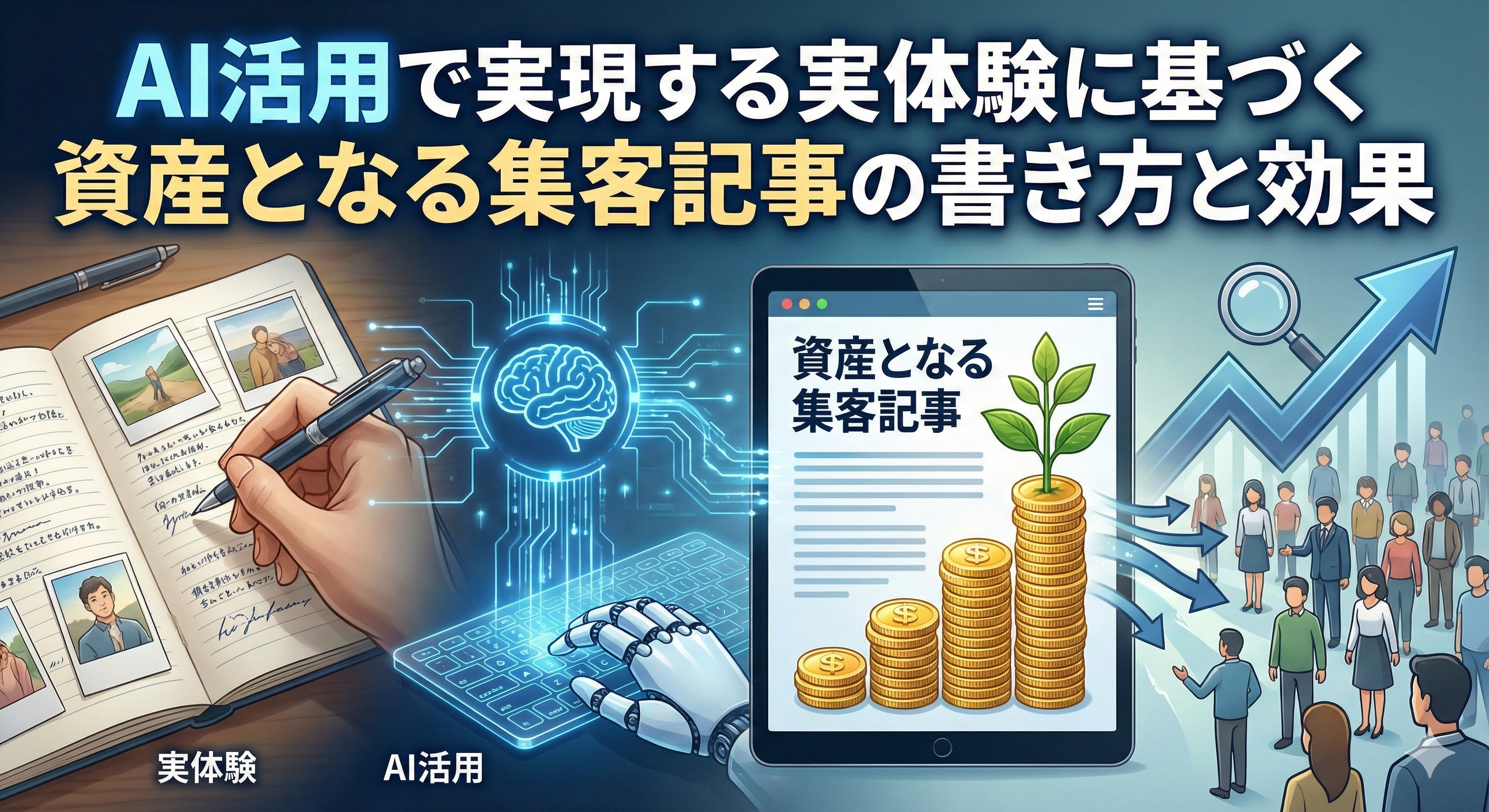 AI活用で実現する実体験に基づく資産となる集客記事の書き方と効果